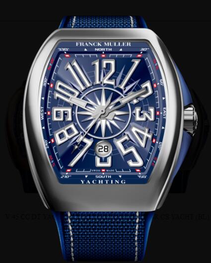 Review Franck Muller Vanguard Yachting Review Replica Watch Cheap Price V 45 SC DT YACHT (BL)